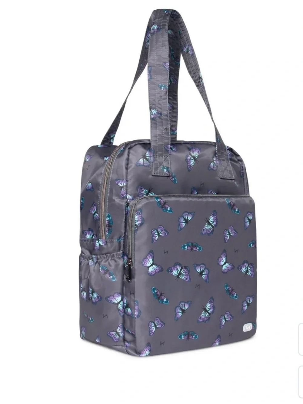 NWT- lug Ranger XL Packable Tote Butterfly Grey Print